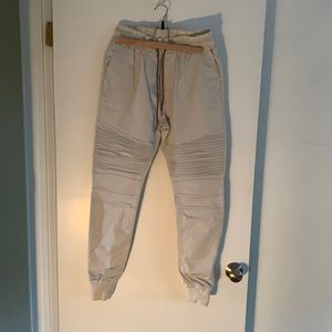 Divided brand  medium weight joggers in cream